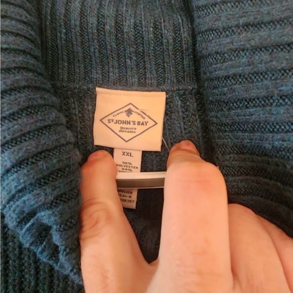 St Johns Bay hunter green oversized sweater size womens xxl - Picture 4 of 5